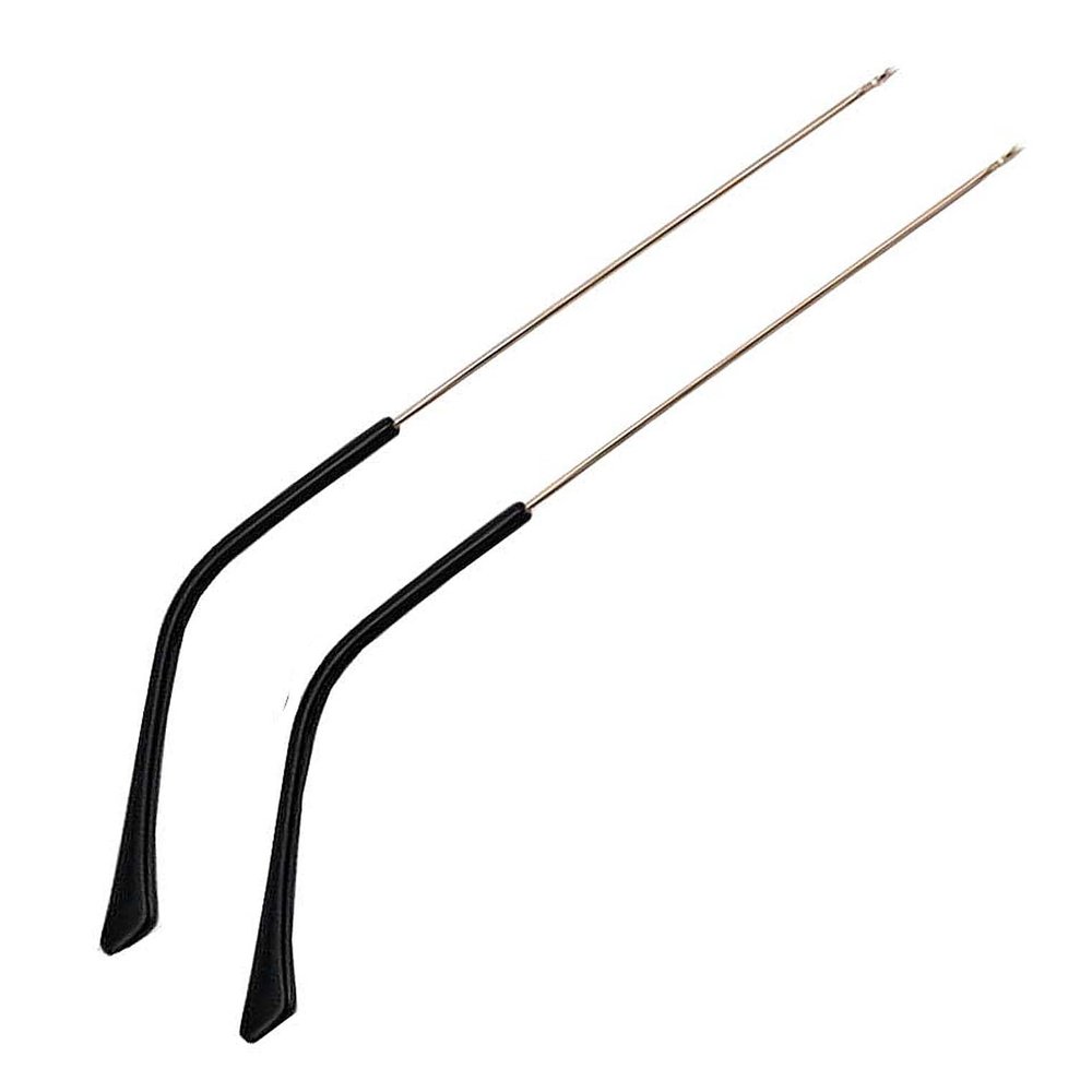 1 Pair Metal Frame Arms Legs Replacement Temple Arm for Eyewear Eyeglasses, Golden