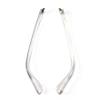 1 Pair Glasses Legs Replacement Temples, Glasses Metal Frame Arms Legs Replacements, Transparent view 2