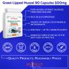 Nutrilus Green Lipped Mussel 90 Capsules 500mg - For Humans & Dogs - High Grade Pure Extract - New Zealand Sourced - Vitamin C - UK Made Supplement - Joint Support view 2