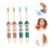 FOMIYES 4pcs Boys and Girls Toothbrushes Boy Girl Soft Bristle Cartoon Toothbrushes for Daily Use Ergonomic Design view 4