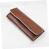 FOMIYES Eyelash Tweezers PU Pouch Eyelash Extension Tweezers Bag Compact Waterproof Storage with Zipper for Makeup Artists Professional Tools Organization Travel Cosmetic Case view 3