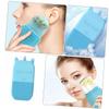 FRCOLOR Facial Ice Massager Roller Blue with Unicorn Ice Cube Mold, Manual Face Cooling Compress Tool for Puffiness Relief and Skin Soothing, Household Skincare Tool for Beauty Care view 2