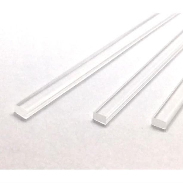 100pcs 6" x 4mm Flat Clear sticks for cake toppers cake pops or lollipops - Acrylic Plexiglass Sticks Transparent Clear, Strong and not bendy with length of 4,6 or 8 (100, 6in)