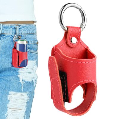 SKUDA Inhaler Case Holder - Case For Inhaler Spacer With Metal Buckle - Handy, Lightweight, And Protective PU Leather Case For Inhaler For Travel, Daily Use, School And Hiking