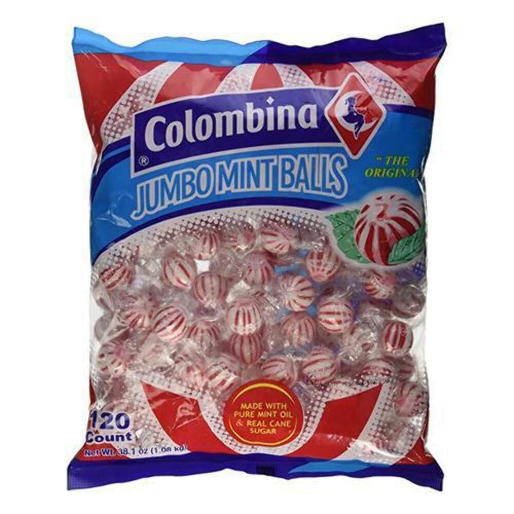 MASColombina Jumbo Mint Balls 120 Count Box of 16-Fd