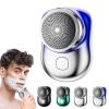 2023 Powerful Storm-Shaver for Men, Rechargeable Mini Electric Shaver, Pocket Portable Size Wet and Dry Shaver, Waterproof Electronic Razor, Suitable for Home, Travel (Blue) view 1