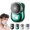 2023 Powerful Storm-Shaver for Men, Rechargeable Mini Electric Shaver, Pocket Portable Size Wet and Dry Shaver, Waterproof Electronic Razor, Suitable for Home, Travel (Green) view 1