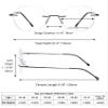 Eyekepper 3-Pack Round Rimless Metal Reading Glasses Women Men - Circle Frameless Readers (Blue/Red/Purple)+1.00 view 3