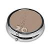 Love Birdie Stripe Pill Box Metal Pill Organizer Case Round Pill Box Medicine Organizer Pill Container view 2