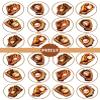 PRECUT Baseball Edible Cupcake Toppers - Baseball Glove Theme #2 - wafer card disc cake decorations (Pack of 24) view 2