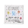 20 napkins for birthdays, 17 x 17 cm, 3-ply, paper (30) view 1
