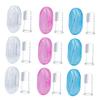 SEWOART 9pcs Silicone Baby Finger Toothbrush Set with Storage Boxes Newborn Teeth Cleaner Oral Massager Coating Remover Infant Brush view 1