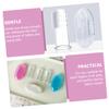 SEWOART 9pcs Silicone Baby Finger Toothbrush Set with Storage Boxes Newborn Teeth Cleaner Oral Massager Coating Remover Infant Brush view 2