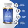 **New**Premium Omega 3 Fish Oil Max Strength 3600mg Boost Heart Health, Brain Function, and Joint Mobility High EPA 1296mg & DHA 864mg Essential Fatty Acids for Optimal Wellness view 2