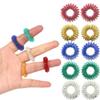 10/30 Pieces Spiky Sensory Finger Rings Acupressure Ring Set Great Spikey Fidget Ring Fidget Sensory Toys for Silent Stress Reducer and Massager Improves Blood Circulation (10pcs) view 1
