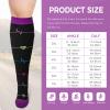 LEOSTEP 2XL-7XL Plus Size Compression Sock For Men and Women Wide Calf (3Pair) Non-Slip Long Tube Ideal for Running,Nursing,Circulation & Recovery Boost Stamina, Hiking Travel Socks 20-30 mmHg view 2