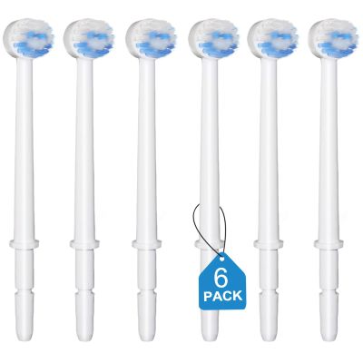 IIYL Replacement Tips for Waterpik Aquarius Water Flosser Waterpik Toothbrush Replacement Heads (6 Brush Head Tips)