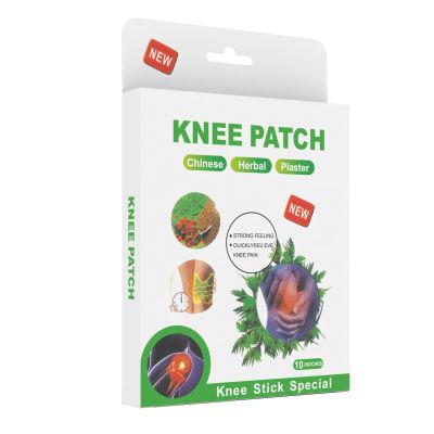 Laluerck 10pcs Knee Soreness Relief Patches Gentle Formula Fast Acting Long Lasting Stickers for Body Pain Discomfort Relief