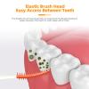 Dual Use Interdental Brushes, 200pcs Wisdom Interdental Brushes with Case, Dental Floss for Braces Oral Cleaning, Toothpick Cleaning Tool(Orange Red) view 3