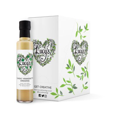 Lucy's Dressings|Lucy'sDressings  Classic Vinaigrette Dressing  6 x 250ml Bottles