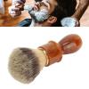 Home Salon Shaving Brush Professional Wooden Beard Care Shaving Cream Brush Face Grooming Tool Comfortable Suitable for Men Beard Styling Salon view 2