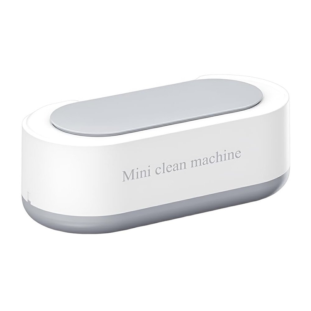 lmoikesz Contacts Lens Cleaning Machine for Sonic Battery Powered Rechargeable 360 Degree Button Control Household Washing Device, White