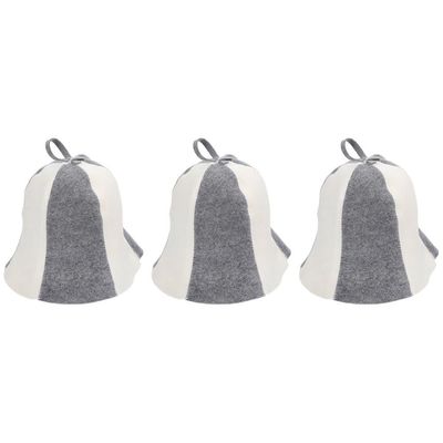 BIUDECO Felt Sauna Hat Thick Protective Sauna Cap for Men Women with Hanging Ring Comfortable Breathable Thermal Bath Hat for Spa Shower Use