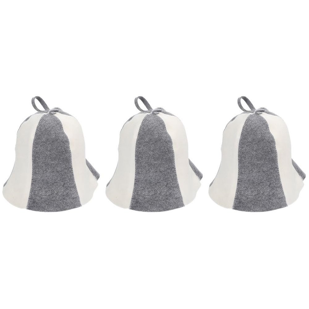 BIUDECO Felt Sauna Hat Thick Protective Sauna Cap for Men Women with Hanging Ring Comfortable Breathable Thermal Bath Hat for Spa Shower Use