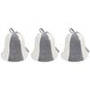 BIUDECO Felt Sauna Hat Thick Protective Sauna Cap for Men Women with Hanging Ring Comfortable Breathable Thermal Bath Hat for Spa Shower Use view 1