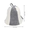BIUDECO Felt Sauna Hat Thick Protective Sauna Cap for Men Women with Hanging Ring Comfortable Breathable Thermal Bath Hat for Spa Shower Use view 2