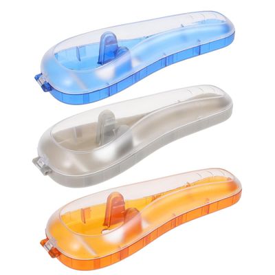 Beavorty 3Pcs Boxes Razor Storage Box Shaver case Mens Electric Razor Protector face Razors for Safety Razor case Razors for Men Electric Plastic Razor Blade face soap Male Travel soap Box