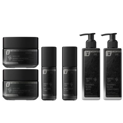 The Beard Struggle Greenlander Bundle Beard Kit - Includes Beard Butter, Beard Balm, Beard Night Oil, Beard Day Oil, Beard Wash & Beard Conditioner - Platinum Collection - Surtr's Fury