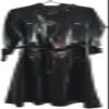 Latex Rubber Unisex Handsome Pure Black Cool Windbreaker Jacket,Black,X-Large view 1
