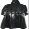Latex Rubber Unisex Handsome Pure Black Cool Windbreaker Jacket,Black,X-Large view 2