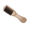 FOMIYES Wooden Handle Beard Brush Natural Boar Bristle for Men Beard Care Accessory for Facial Hair Cleaning and Grooming Khaki Beech Wood Handle Suitable for Daily view 1