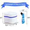 Retainer Bath Box Denture Cleaning Bath Case with Brush, Denture Cup Storage Bath Box Case Retainer Cleaning Container Mouthguard Soaking Holder - Dark Blue view 2