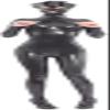 ANTIY Latex Gummi Uniform 100% Rubber Black Sexy Party,Black,X-Large view 1