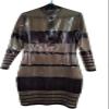 ANTIY Latex Rubber Women Gray and Black Long Slevees Dress 0.4mm, Medium view 1