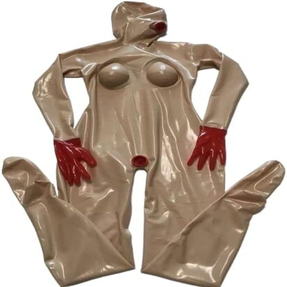 ANTIY Women's Latex Full Body Catsuit, Custom Color, Custom Size, Zip Closure, Stretch Fit, Cosplay, Club, Masquerade, Adult Women