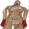 ANTIY Women's Latex Full Body Catsuit, Custom Color, Custom Size, Zip Closure, Stretch Fit, Cosplay, Club, Masquerade, Adult Women view 3