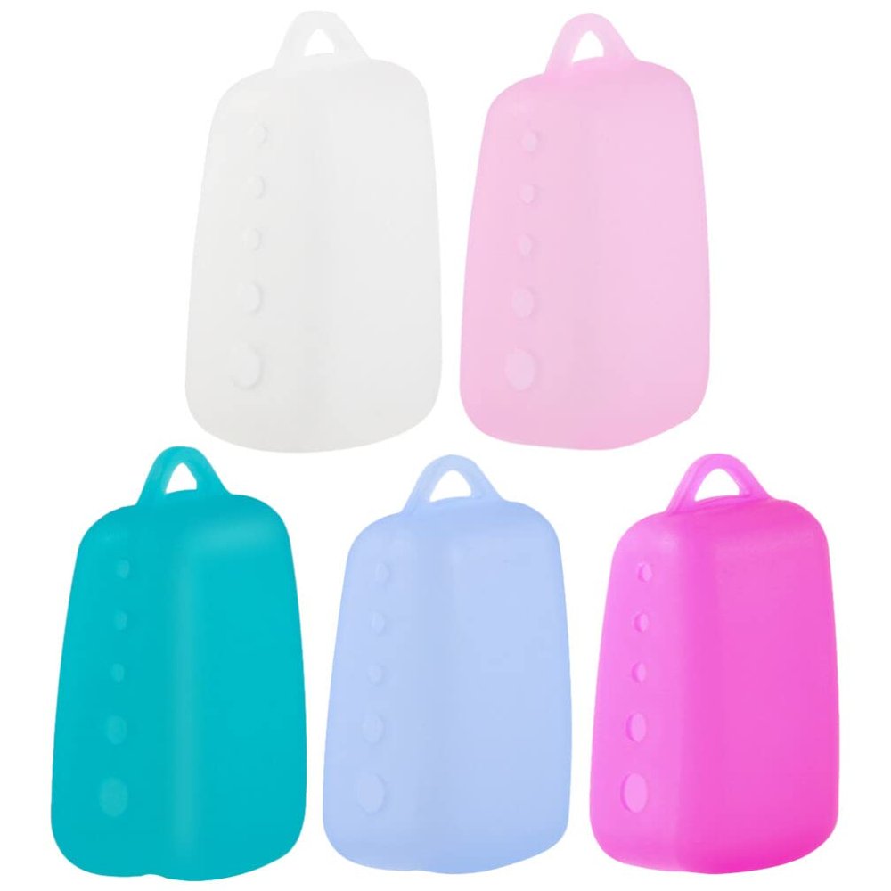 Alipis 5pcs Silicone Toothbrush Covers Travel Portable Toothbrush Head Protectors Dust Caps for Oral Home and Travel Use