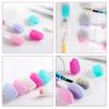 Alipis 5pcs Silicone Toothbrush Covers Travel Portable Toothbrush Head Protectors Dust Caps for Oral Home and Travel Use view 3