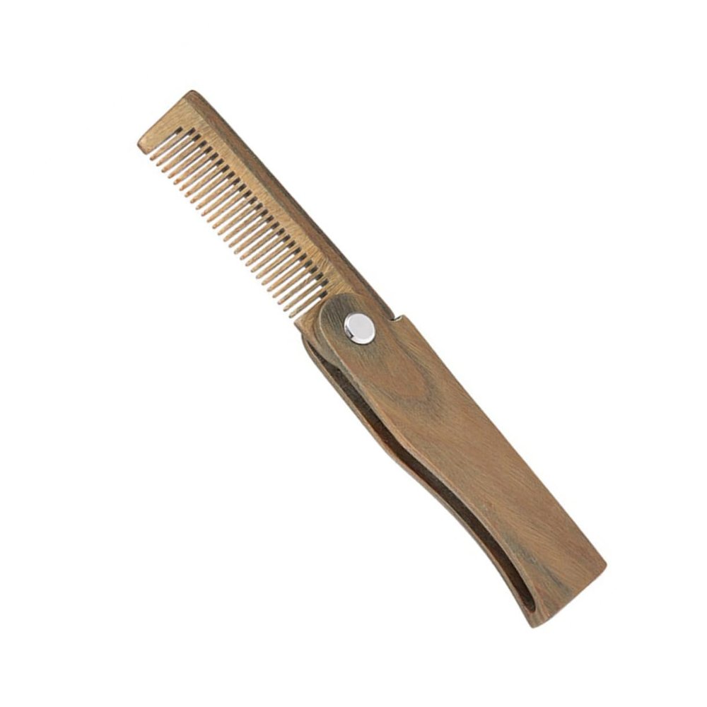 Beavorty Mini Pocket Comb for Beard Styling Wooden Beard Comb Care Tools for Men's Styling