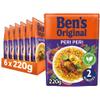 BEN'S ORIGINAL Peri Peri Microwave Rice, Bulk Multipack 6 x 220g pouches view 1