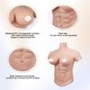 Minaky Realistic Fake Muscle Silicone Female Breast Half Body Suit with Lifelike Skin Texture, for Cosplay Transgender Party Halloween, L-F Cup, Silicone Filled view 3