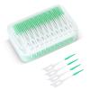 Dual Use Interdental Brushes, 200pcs Wisdom Interdental Brushes with Case, Dental Floss Braces for Oral Cleaning, Toothpick Cleaning Tool (Green) view 1