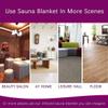 DISHENGZHEN Sauna Blanket for Detoxification - Portable Far Infrared Sauna for Home Detox Calm Your Body and Mind Regular, Personal Sauna for Home Sauna,Purple view 2