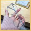 NOVESIXTDAT Stylish Oval Reading Glasses Women Men, Round Blue Light Blocking Computer Readers, Anti Eye Strain Flat Light Mirror (Color : Blue, Size : +1.50) view 4