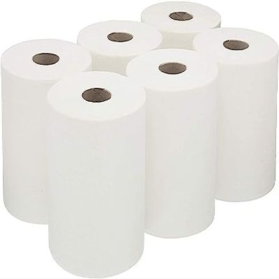 Bargain Factory - Strong Cleaning Centrefeed Rolls  for Cleaning & Hygiene - Multipurpose - Ideal for Kitchens, Restrooms, and Offices - Extra Long Centrefeed Roll - White (Pack of 6)