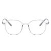 NOVESIXTDAT Stylish Oval Reading Glasses Women Men, Round Blue Light Blocking Computer Readers, Anti Eye Strain Flat Light Mirror (Color : Clear, Size : +2.00) view 1